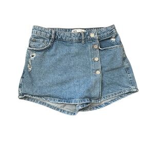 Zara Denim Blue Women's Skort